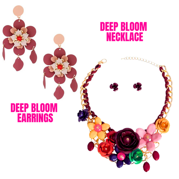Deep Bloom Earrings
