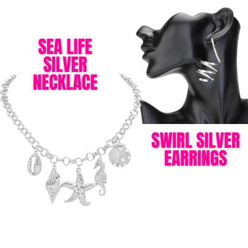 Sea Life Silver Necklace
