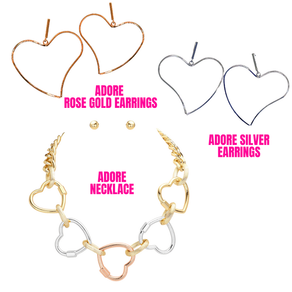Adore Rose Gold Earrings