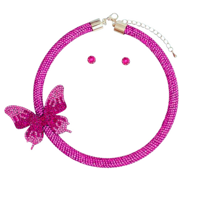 Floaty Pink Necklace